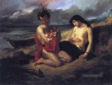  romantische Malerei - Die Natchez romantische Eugene Delacroix